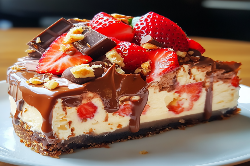 Snickers Strawberry Cheesecake