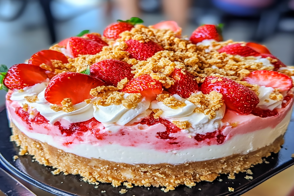 Strawberry Crunch Cheesecake