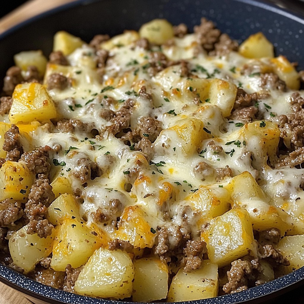 Cheesy Ground Beef and Potatoes