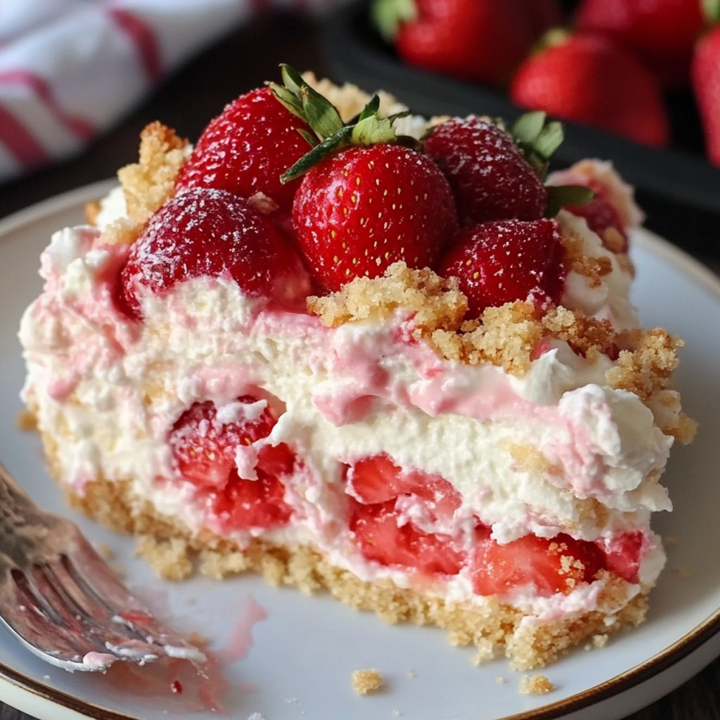 Strawberry Cheesecake Dump Cake