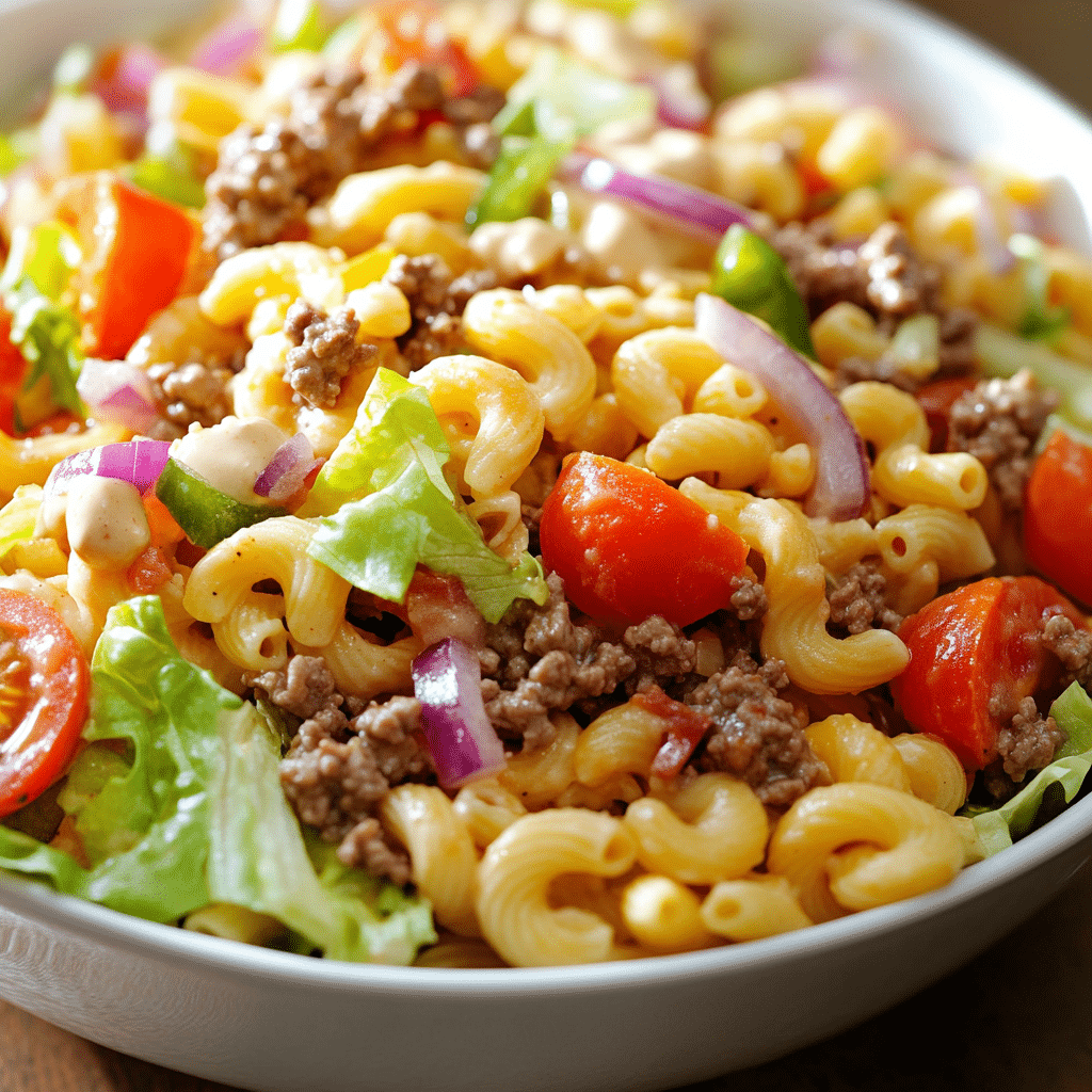 Big Mac pasta salad