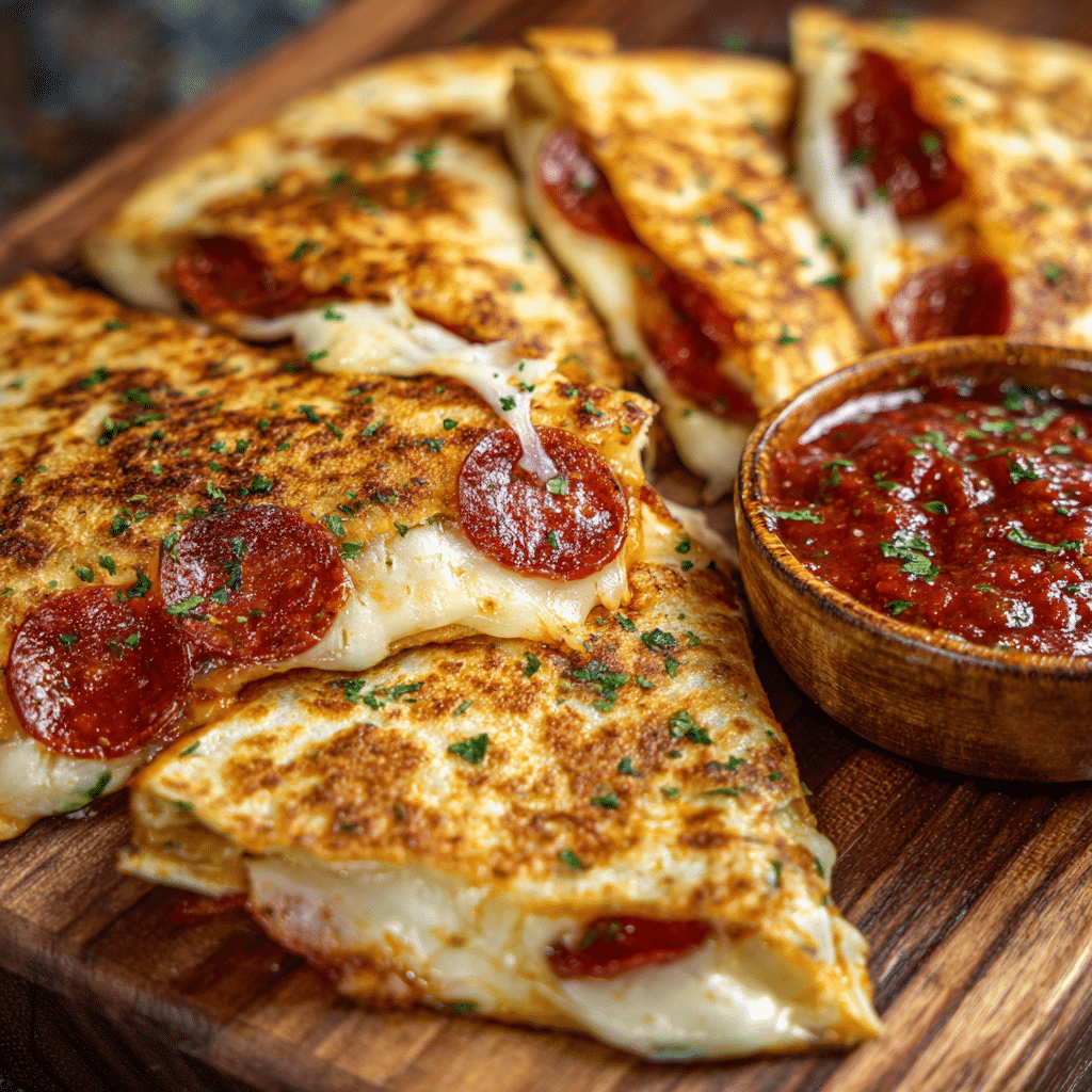 Pepperoni Pizza Quesadillas